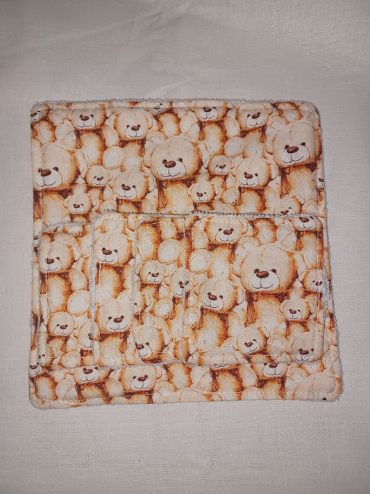 Teddy bear make up remover pads