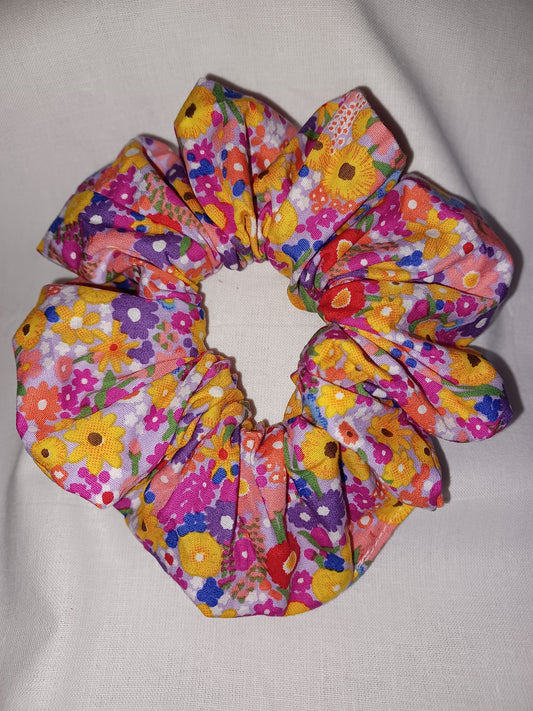 Lilac summer flower xl scrunchie