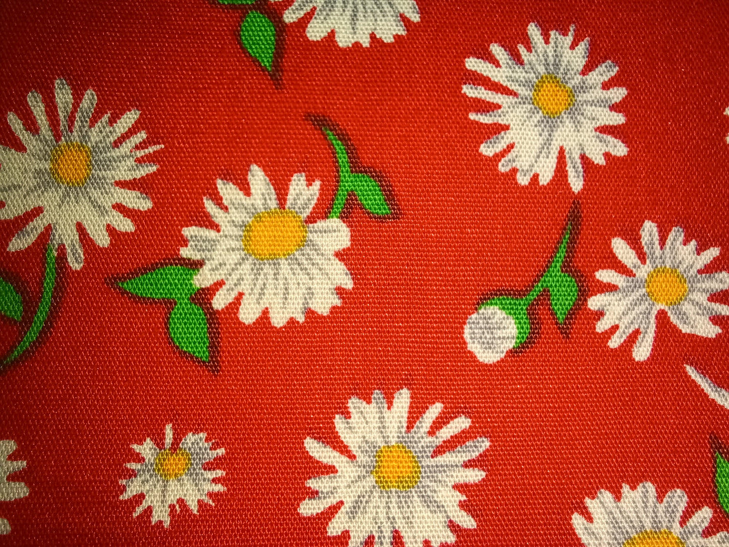 Red daisy summer flower xl scrunchie