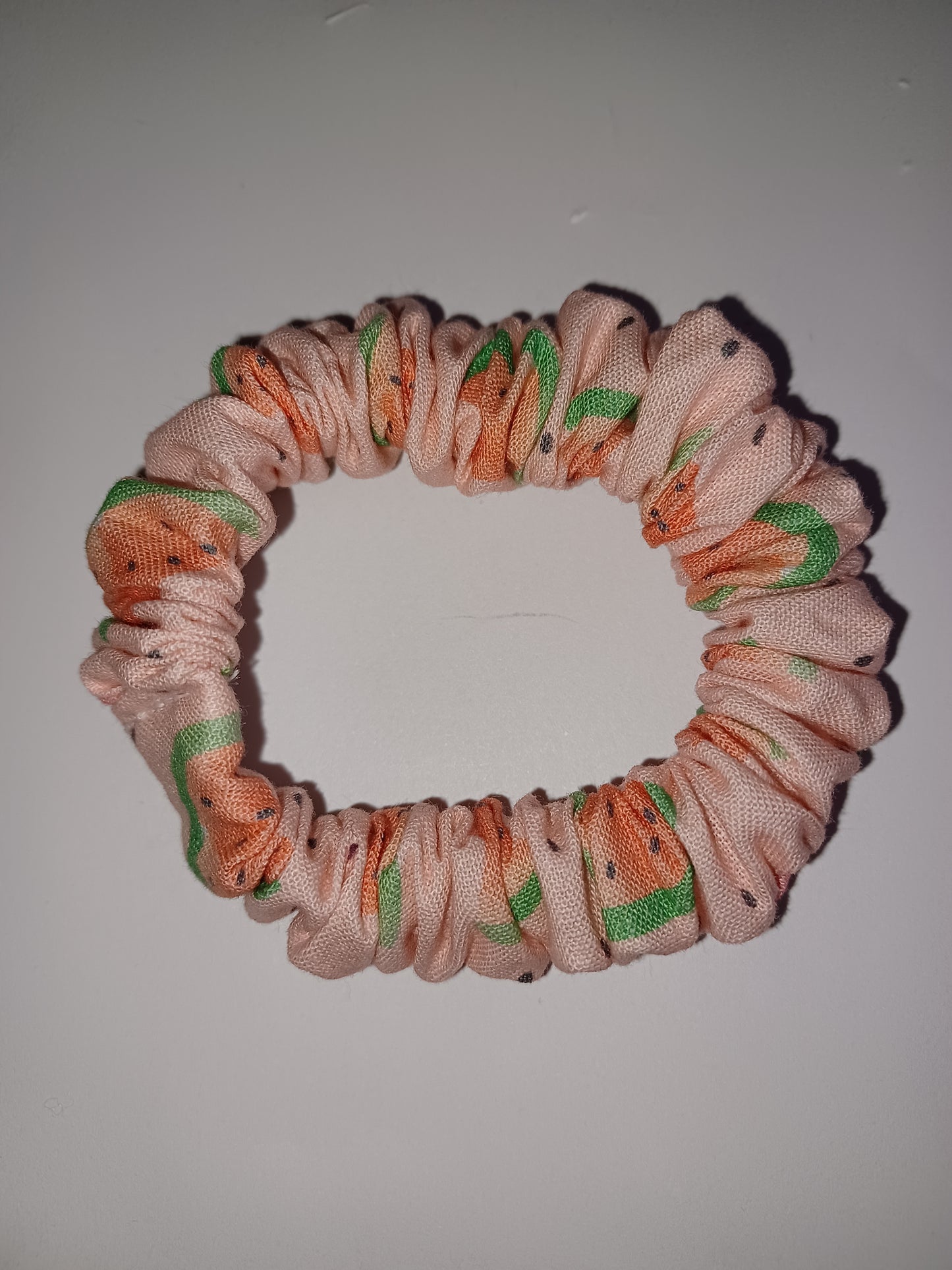 Watermelon mini scrunchie