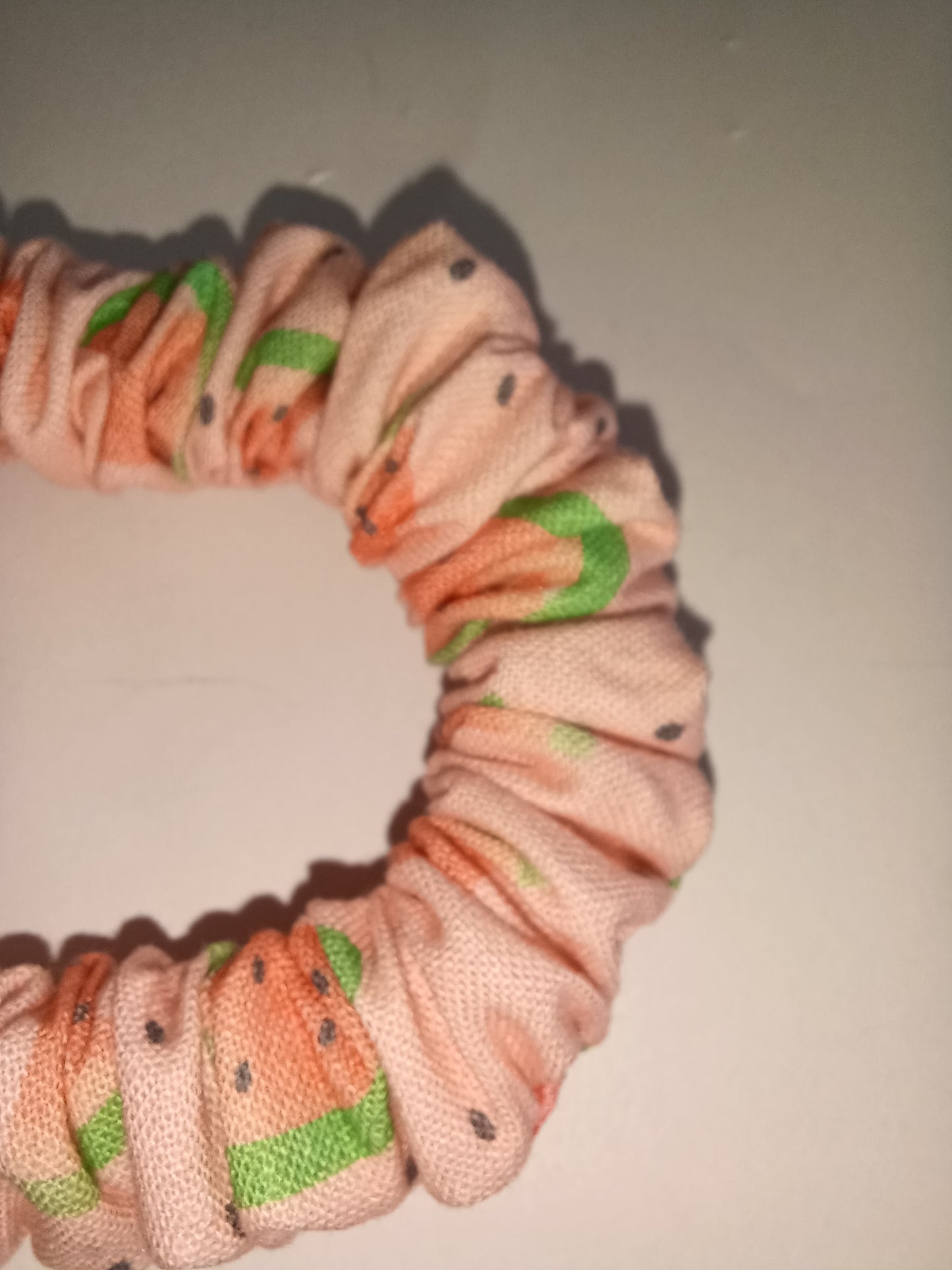 Watermelon mini scrunchie