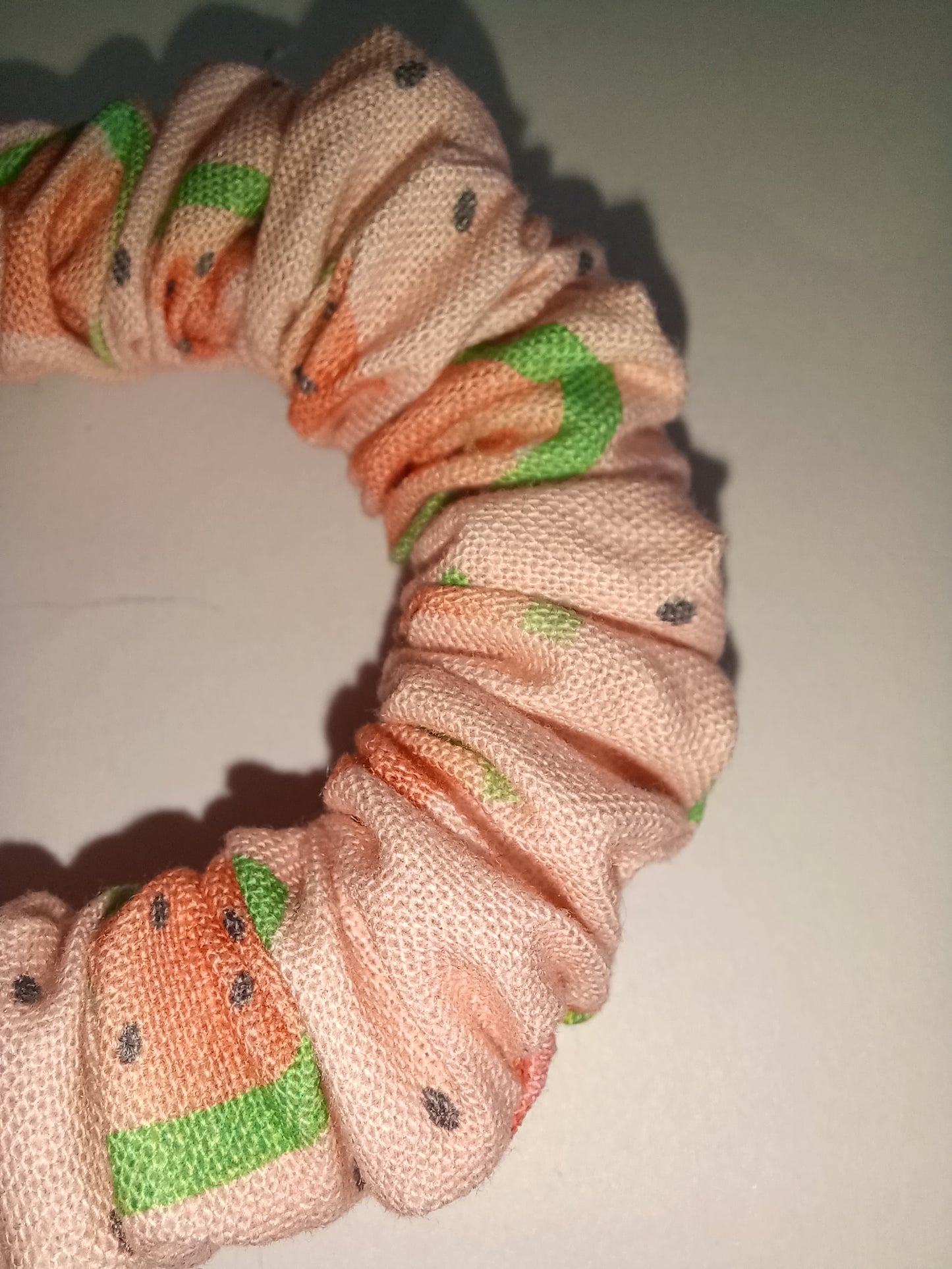 Watermelon mini scrunchie