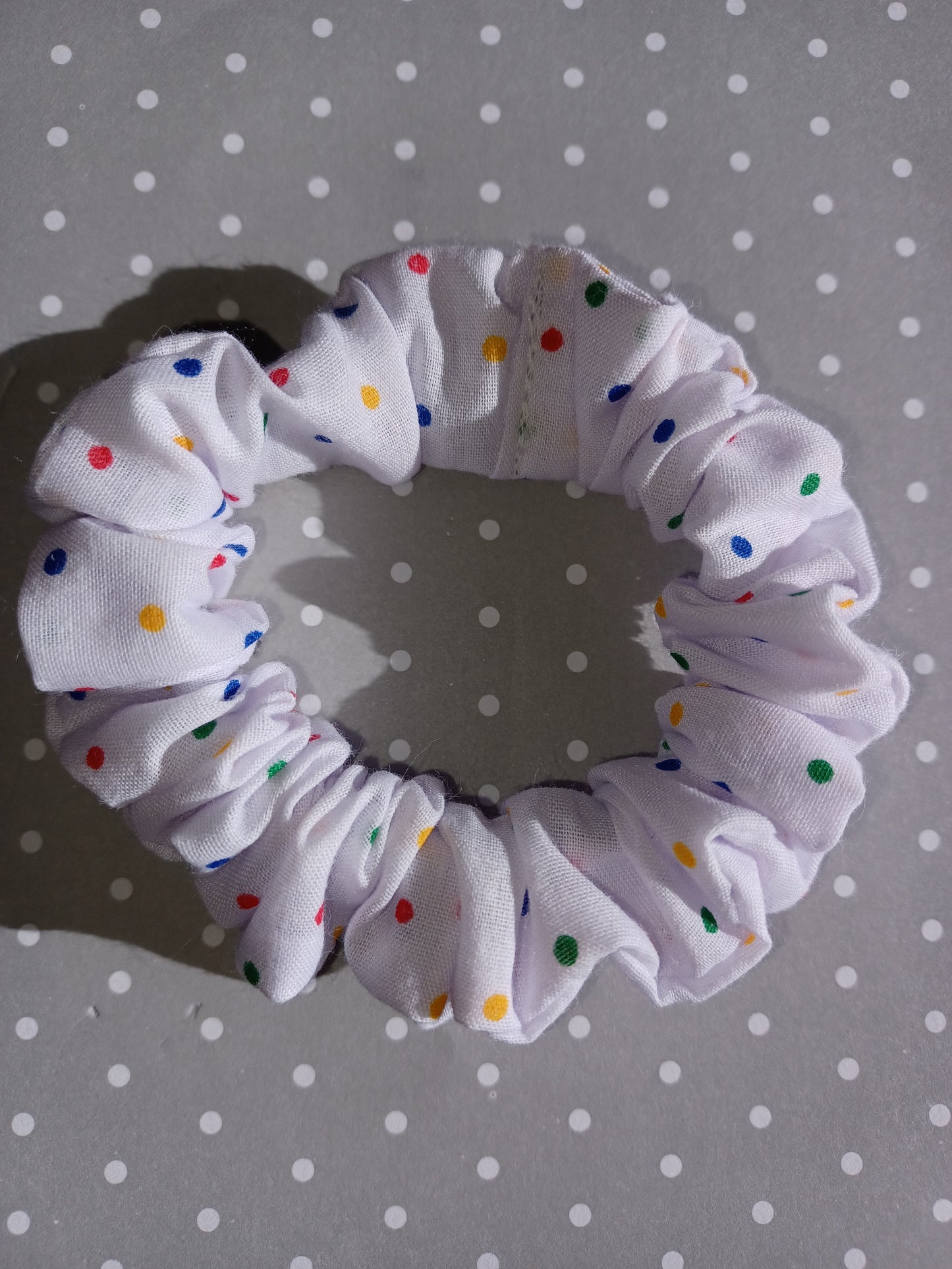 Mini spotty scrunchie