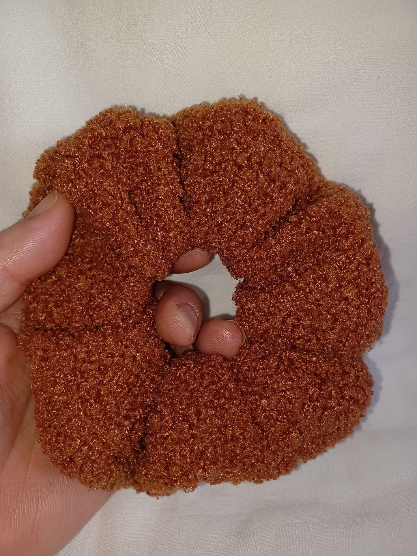 Teddy bear scrunchie - caramel