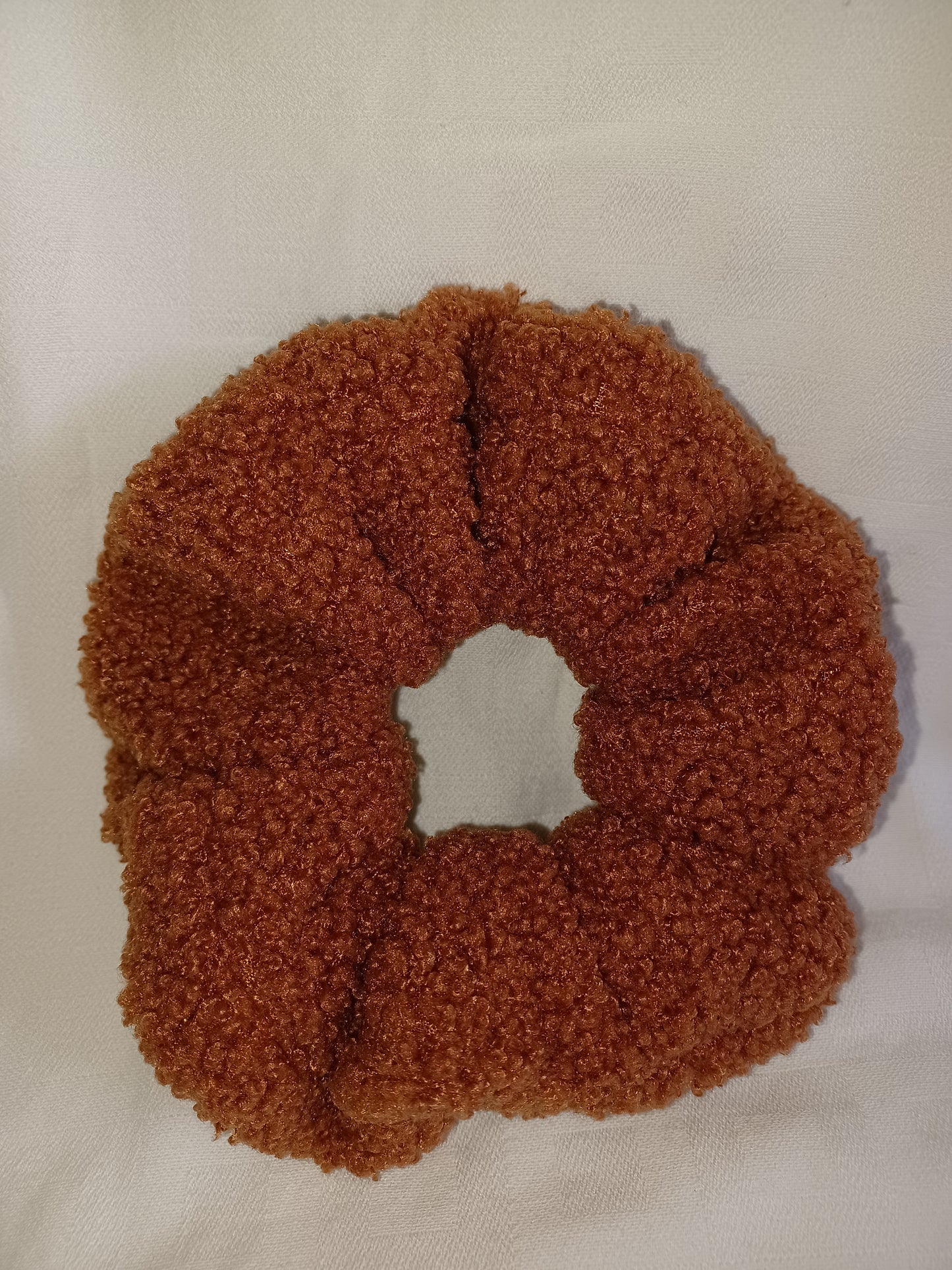 Teddy bear scrunchie - caramel