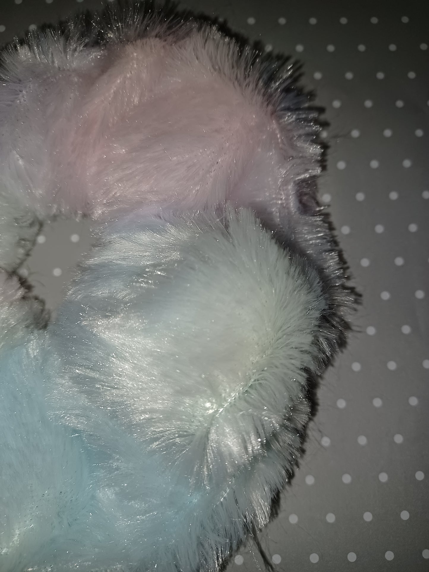 Unicorn fur xl scrunchie