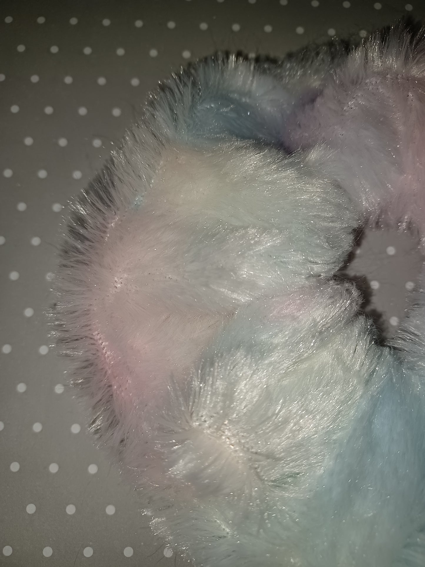 Unicorn fur xl scrunchie