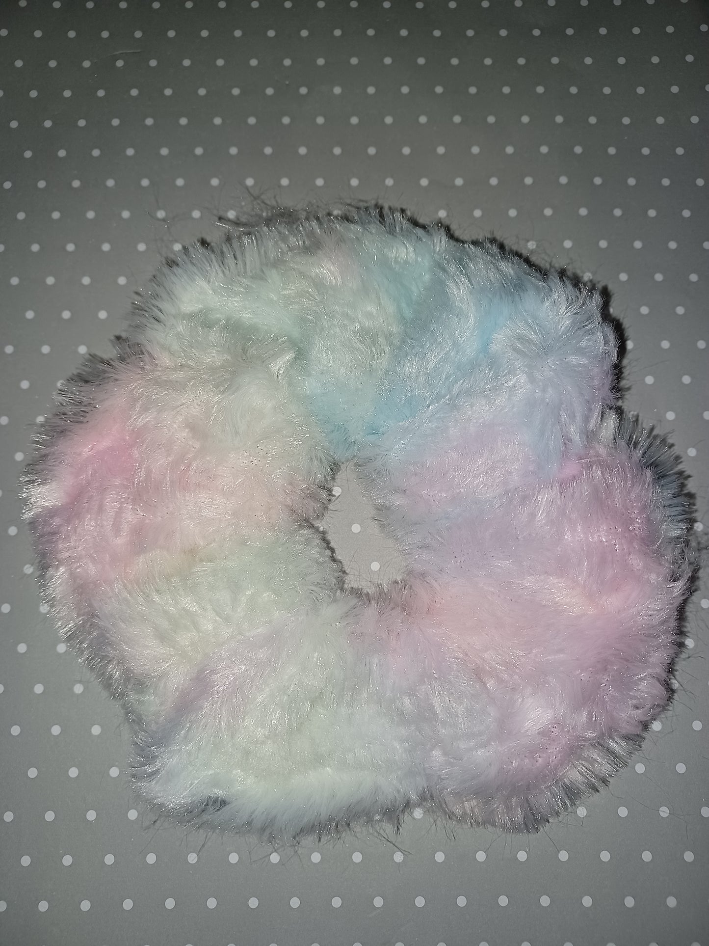 Unicorn fur xl scrunchie