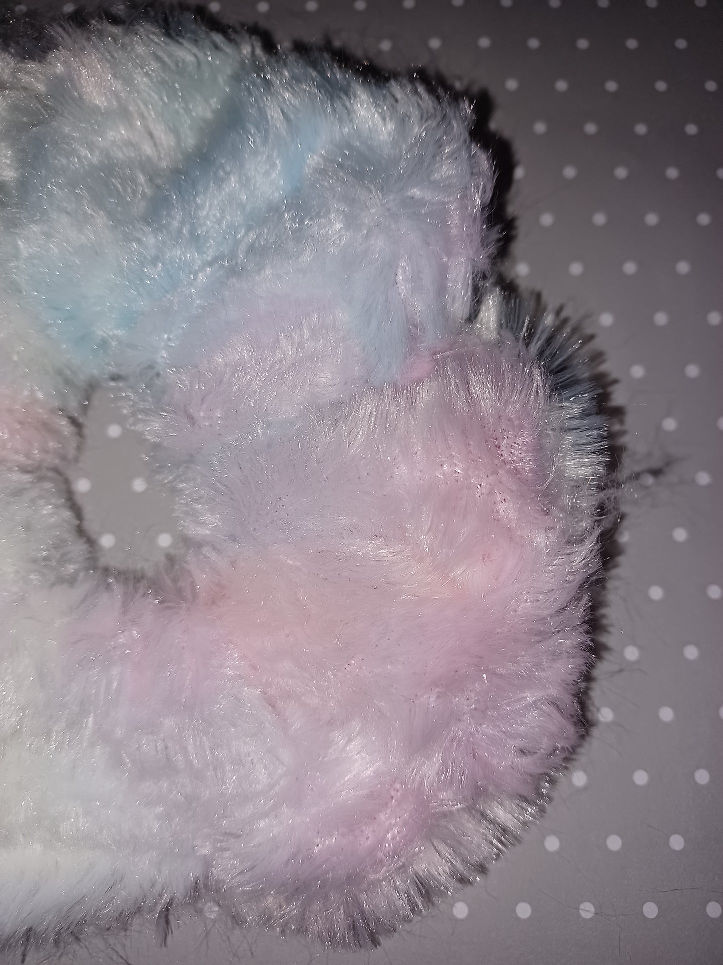 Unicorn fur xl scrunchie